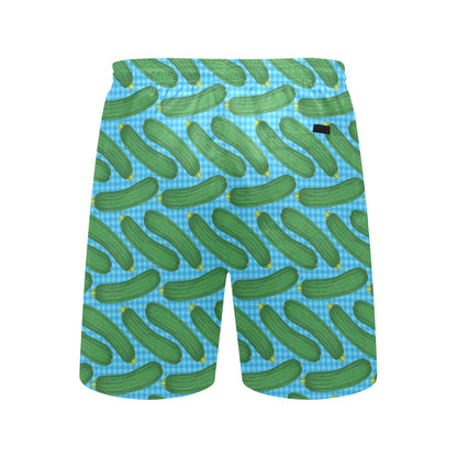 Zucchini Print Design LKS301 Men's Swim Trunks Beach Shorts