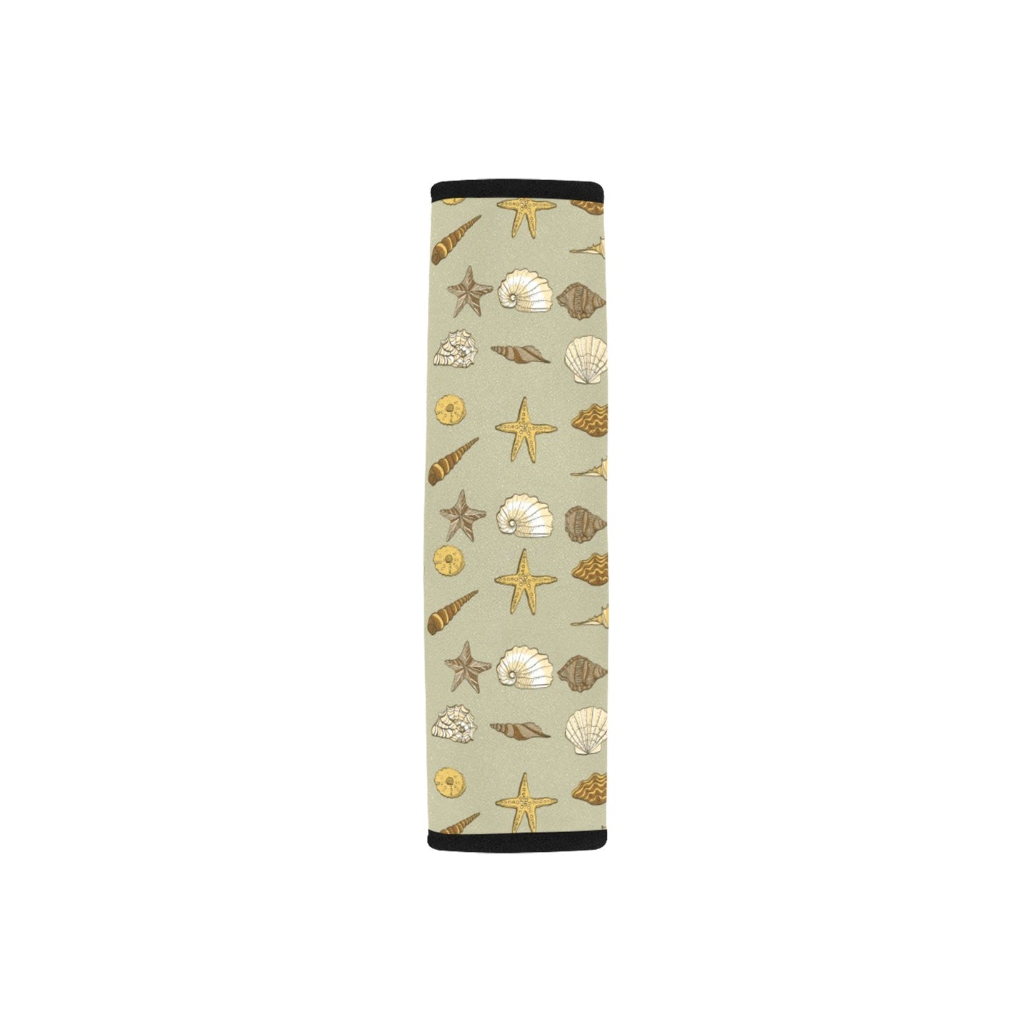Seashell Beach Print Design LKS303 Car Seat Belt Cover
