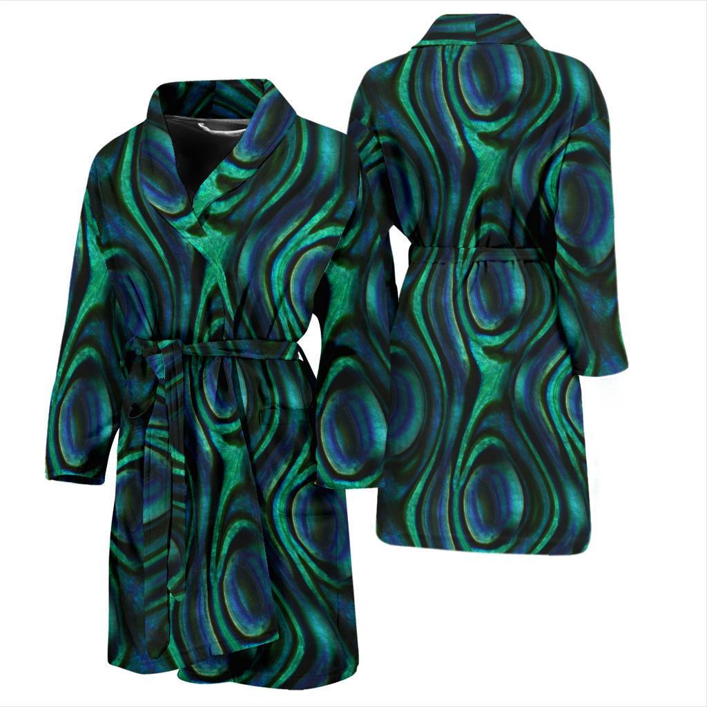 Abalone Pattern Print Design 01 Men Bathrobe-JORJUNE.COM