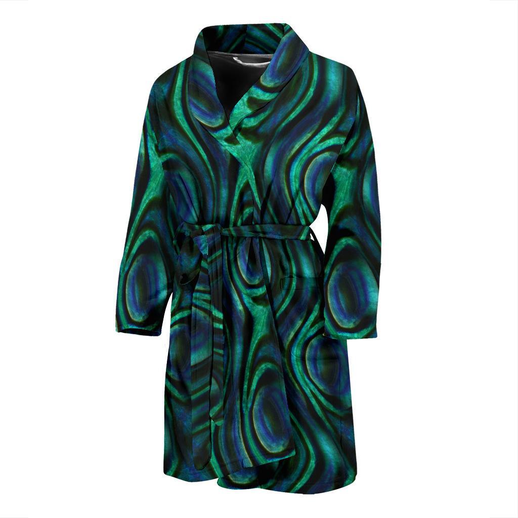 Abalone Pattern Print Design 01 Men Bathrobe-JORJUNE.COM