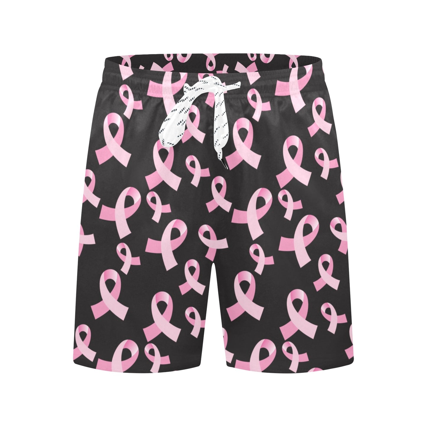 Breast Cancer Awareness Design Men's Swim Trunks Beach Shorts