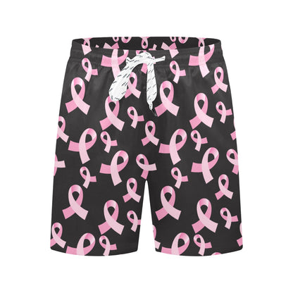 Breast Cancer Awareness Design Men's Swim Trunks Beach Shorts
