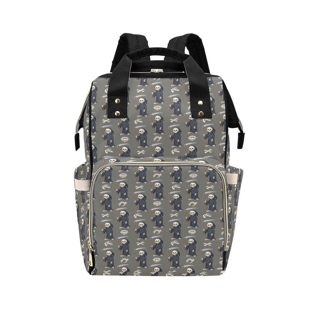 Skeleton Print Design LKS308 Diaper Bag Backpack