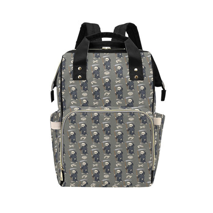 Skeleton Print Design LKS308 Diaper Bag Backpack