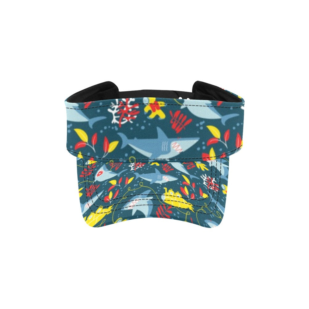 Scuba With Sharks Print Design LKS303 Unisex Sun Visor