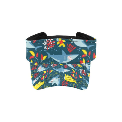 Scuba With Sharks Print Design LKS303 Unisex Sun Visor
