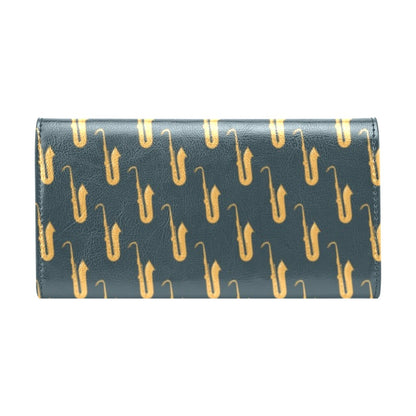 Saxophone Print Design LKS401 Women's Trifold Wallet