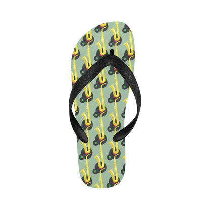 Saxophone Print Design LKS405 Flip Flops