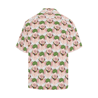 Pig Print Design LKS403 Men's Men's Hawaiian Shirt