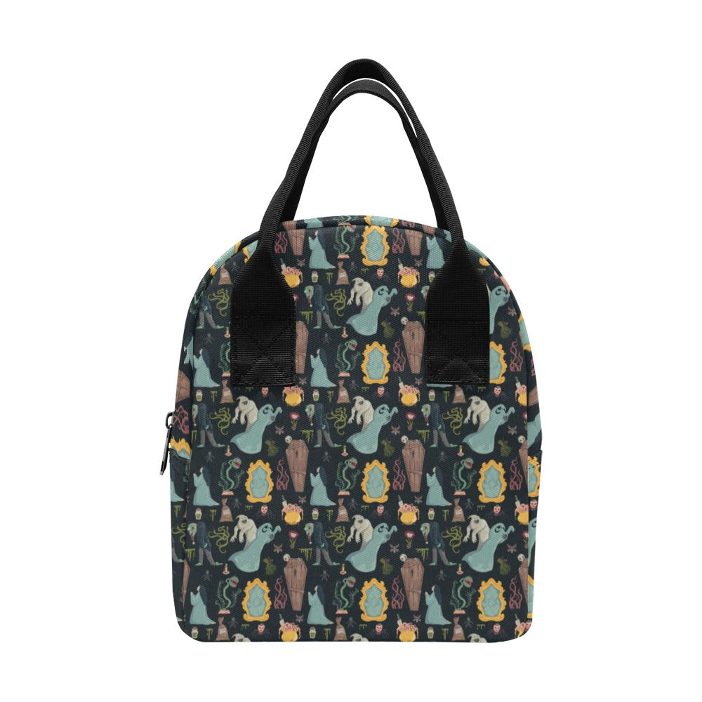 Creepy Print Design LKS303 Insulated Lunch Bag