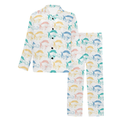 Armadillo Pattern Print Design 05 Men's Long Pajama Set