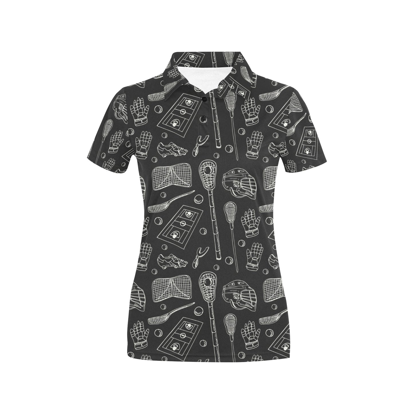 KOI Fish Pattern Print Design 05 Women's Polo Shirt
