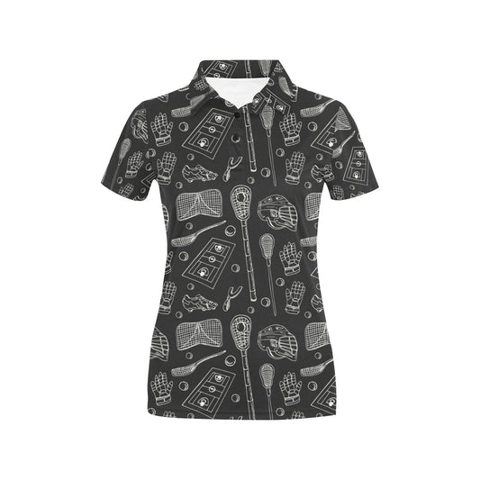 KOI Fish Pattern Print Design 05 Women's Polo Shirt