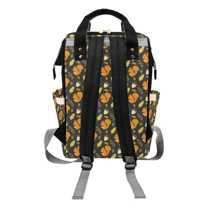 Squirrel Print Design LKS301 Diaper Bag Backpack