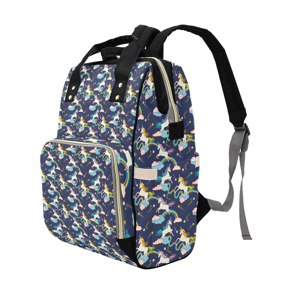 Unicorn Print Design LKS304 Diaper Bag Backpack