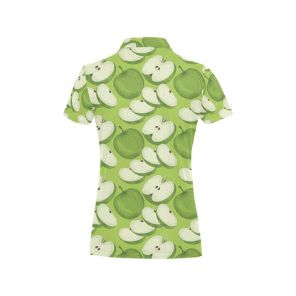 Apple Pattern Print Design AP010 Women's Polo Shirt