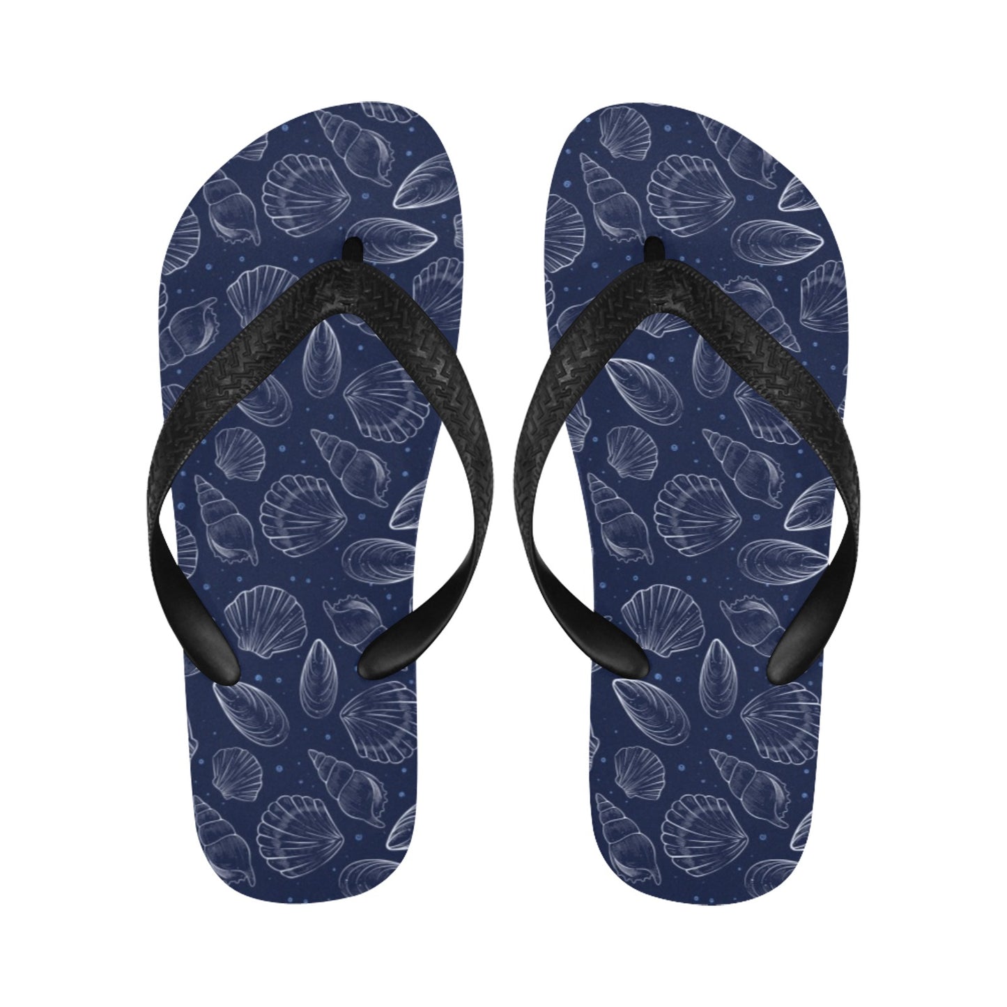 Seashell Print Design LKS3011 Flip Flops