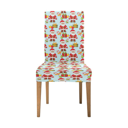 Santa Christmas Themed Print Design LKS303 Dining Chair Slipcover