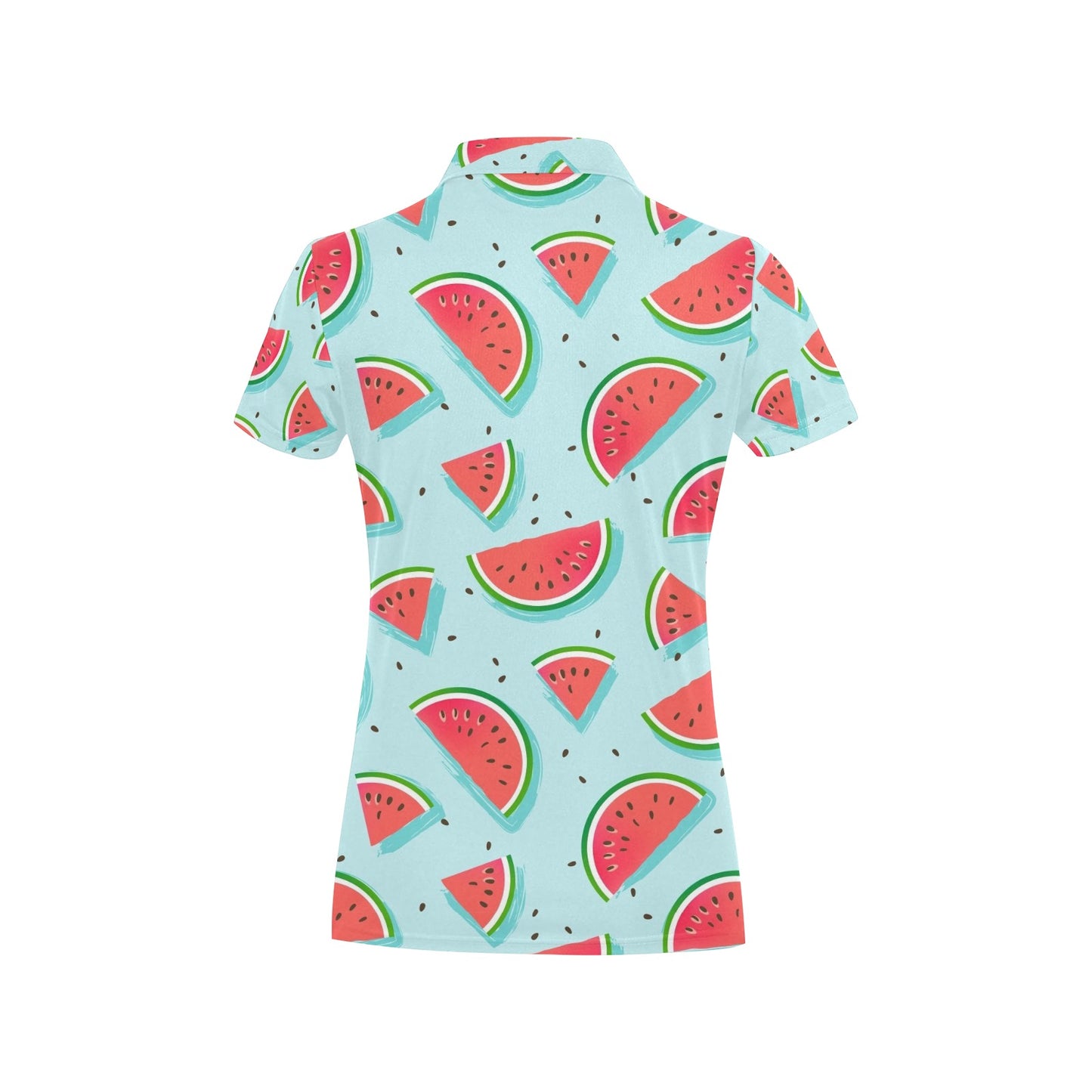 Watermelon Pattern Print Design WM03 Women's Polo Shirt