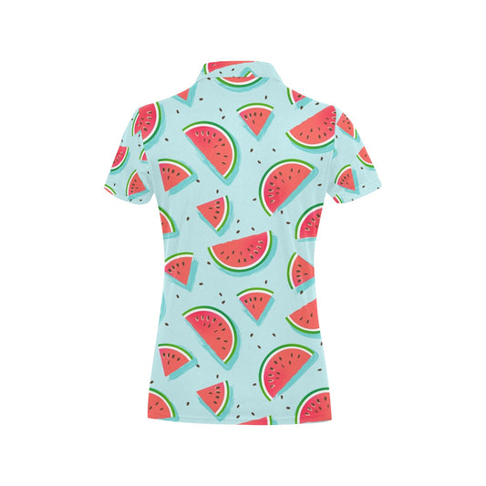 Watermelon Pattern Print Design WM03 Women's Polo Shirt