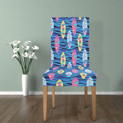 Surfboard Print Design LKS304 Dining Chair Slipcover