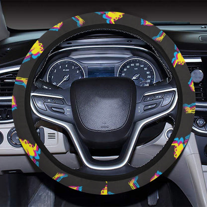 Skeleton Skeleton 3D Print Design LKS301 Steering Wheel Cover with Elastic Edge