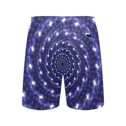 Vortex Print Design LKS305 Men's Swim Trunks Beach Shorts
