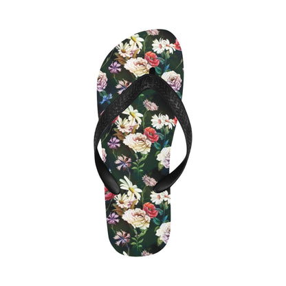Summer Floral Print Design LKS303 Flip Flops