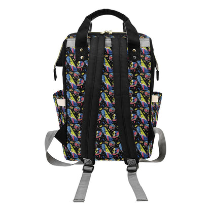 Skateboard Print Design LKS304 Diaper Bag Backpack