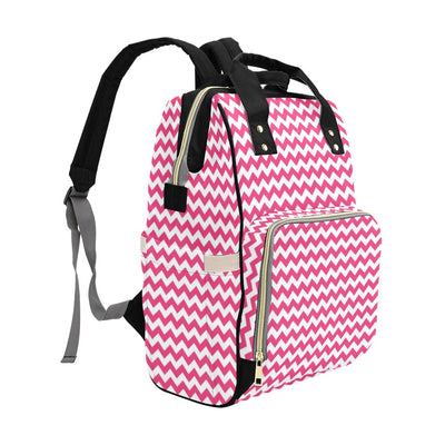 Chevron Print Design LKS402 Diaper Bag Backpack