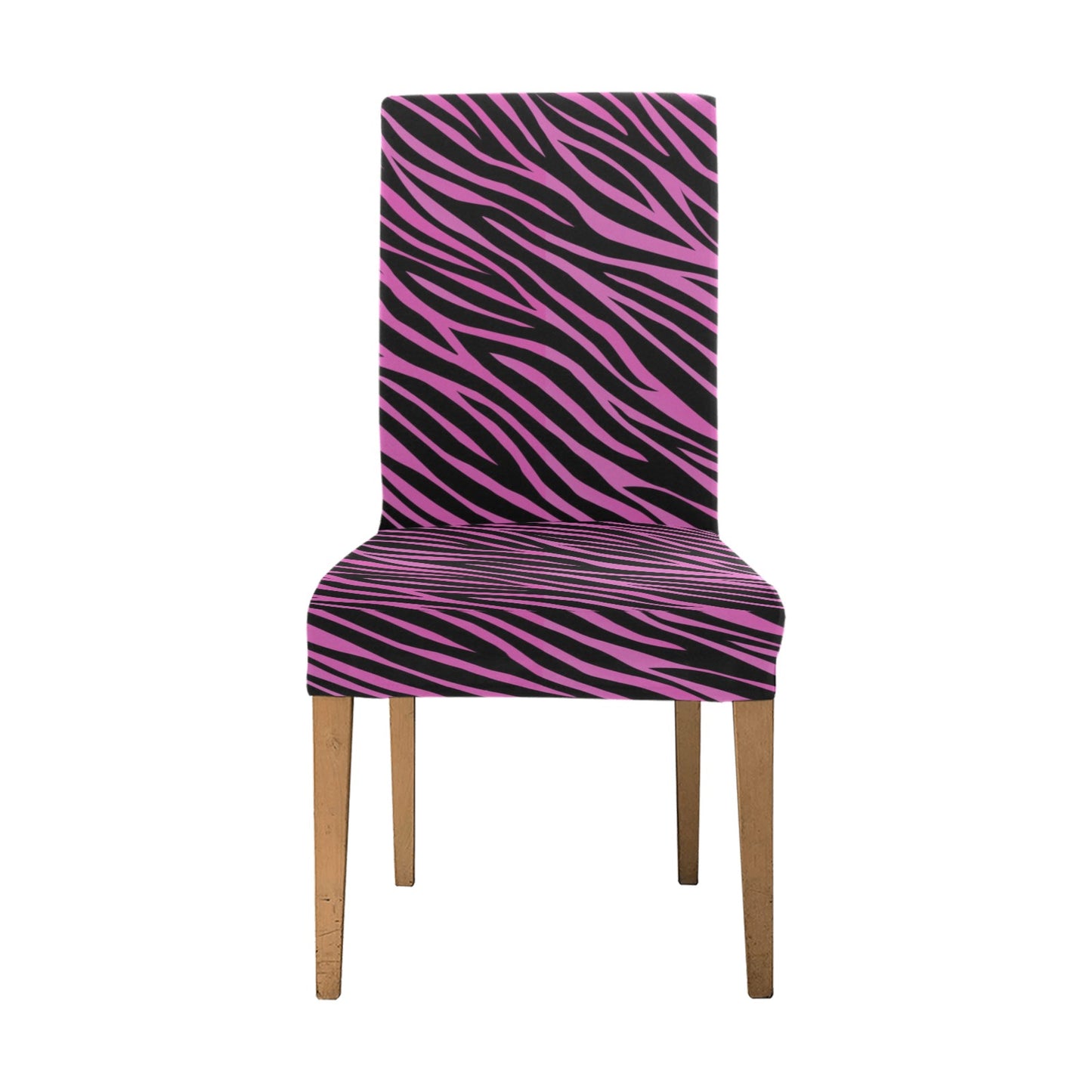 Zebra Pink Print Design LKS304 Dining Chair Slipcover