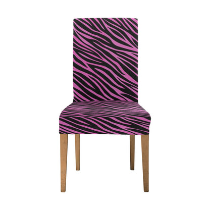 Zebra Pink Print Design LKS304 Dining Chair Slipcover