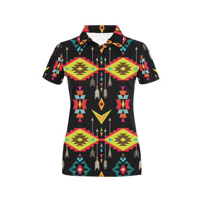 Native Pattern Print Design A05 Women's Polo Shirt