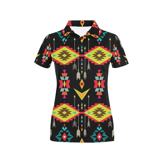 Native Pattern Print Design A05 Women's Polo Shirt