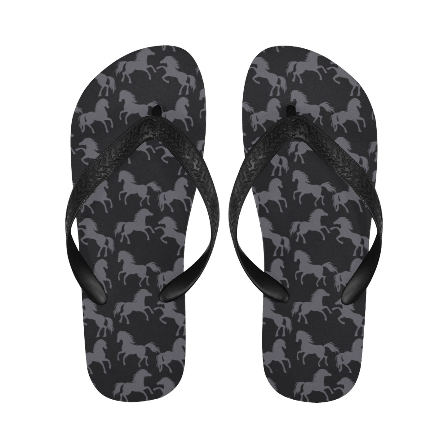 Horse Print Design LKS305 Flip Flops