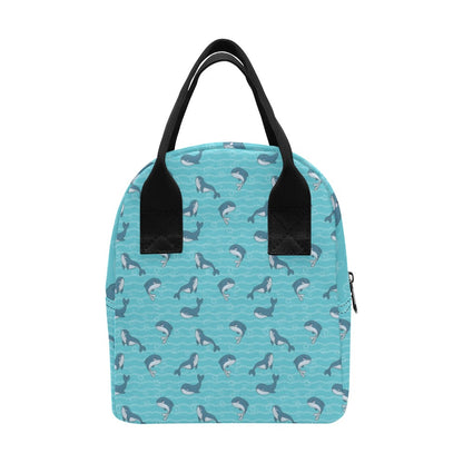 Whale Print Design LKS303 Insulated Lunch Bag