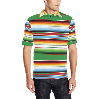 Serape Print Design LKS302 Men Polo Shirt