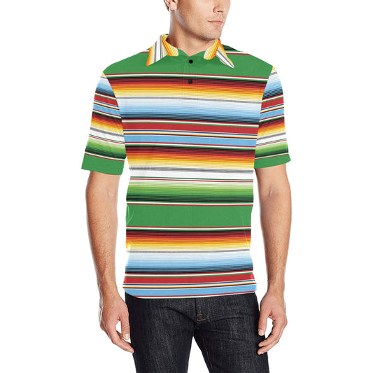 Serape Print Design LKS302 Men Polo Shirt