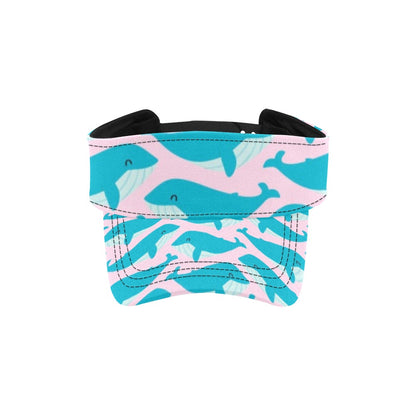 Whale Print Design LKS302 Unisex Sun Visor