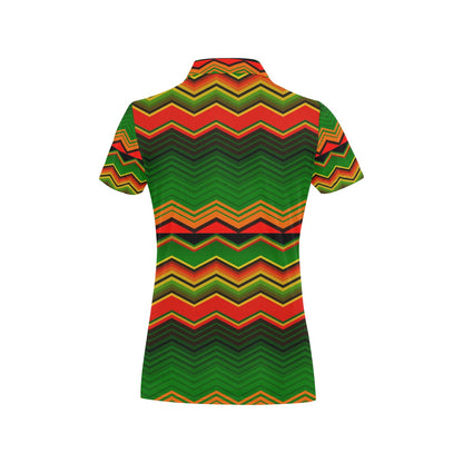 Serape Print Design LKS306 Women's Polo Shirt