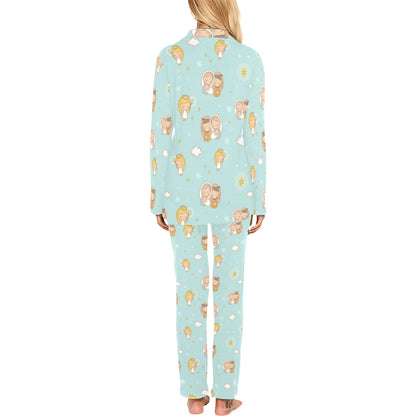 Christian Pattern Print Design 01 Women's Long Pajama Set