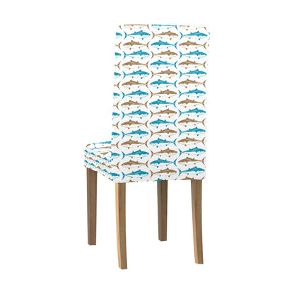 Tuna Fish Print Design LKS301 Dining Chair Slipcover