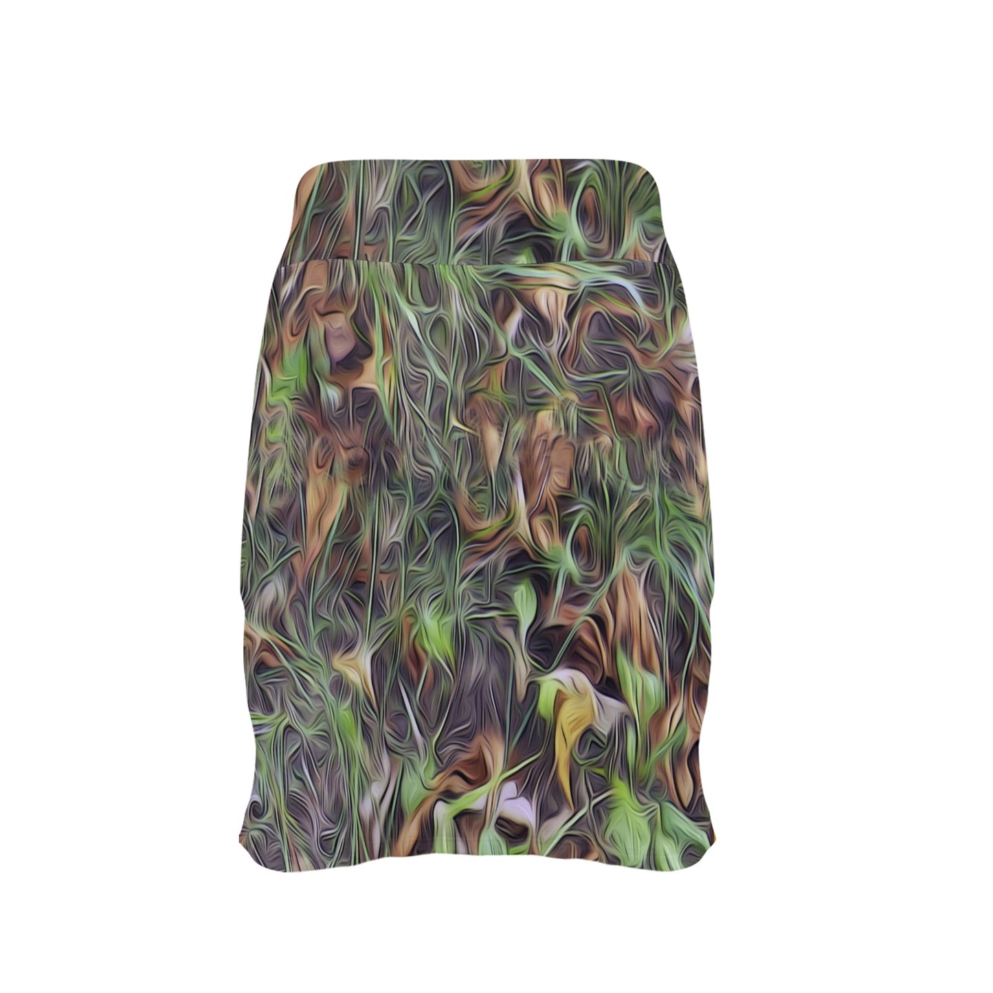 Camouflage Realistic Tree Print 17" Golf & Pickleball Skort with Pockets