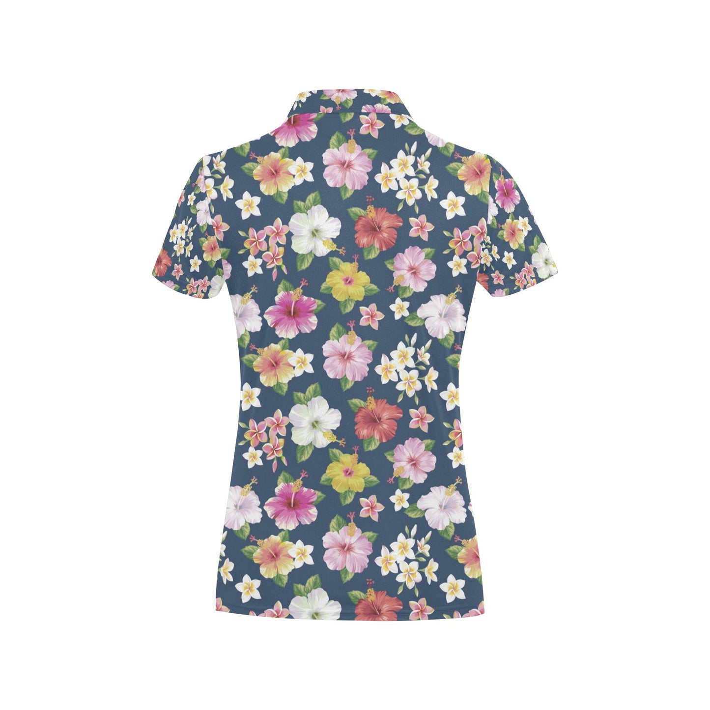 Hibiscus Sweet Print Design LKS304 Women's Polo Shirt