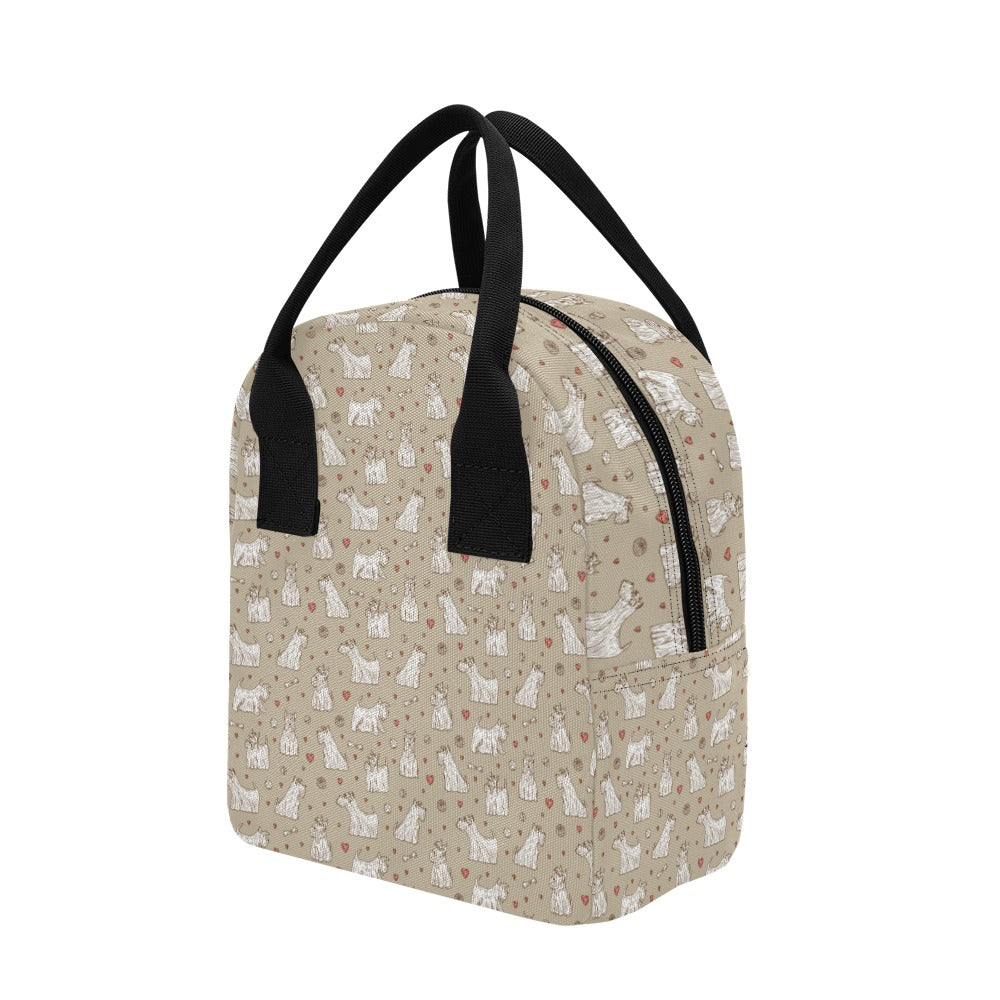Scottish Terriers Print Design LKS3017 Insulated Lunch Bag
