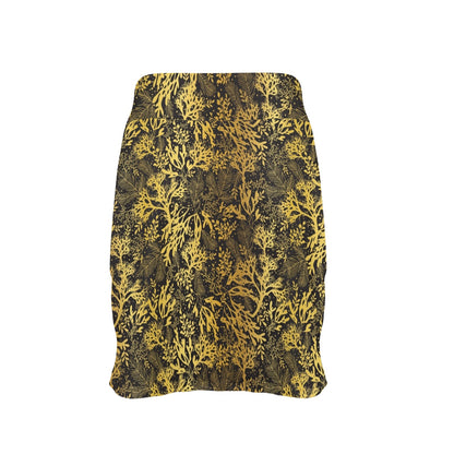 Seaweed Print Design LKS303 17" Golf & Pickleball Skort with Pockets
