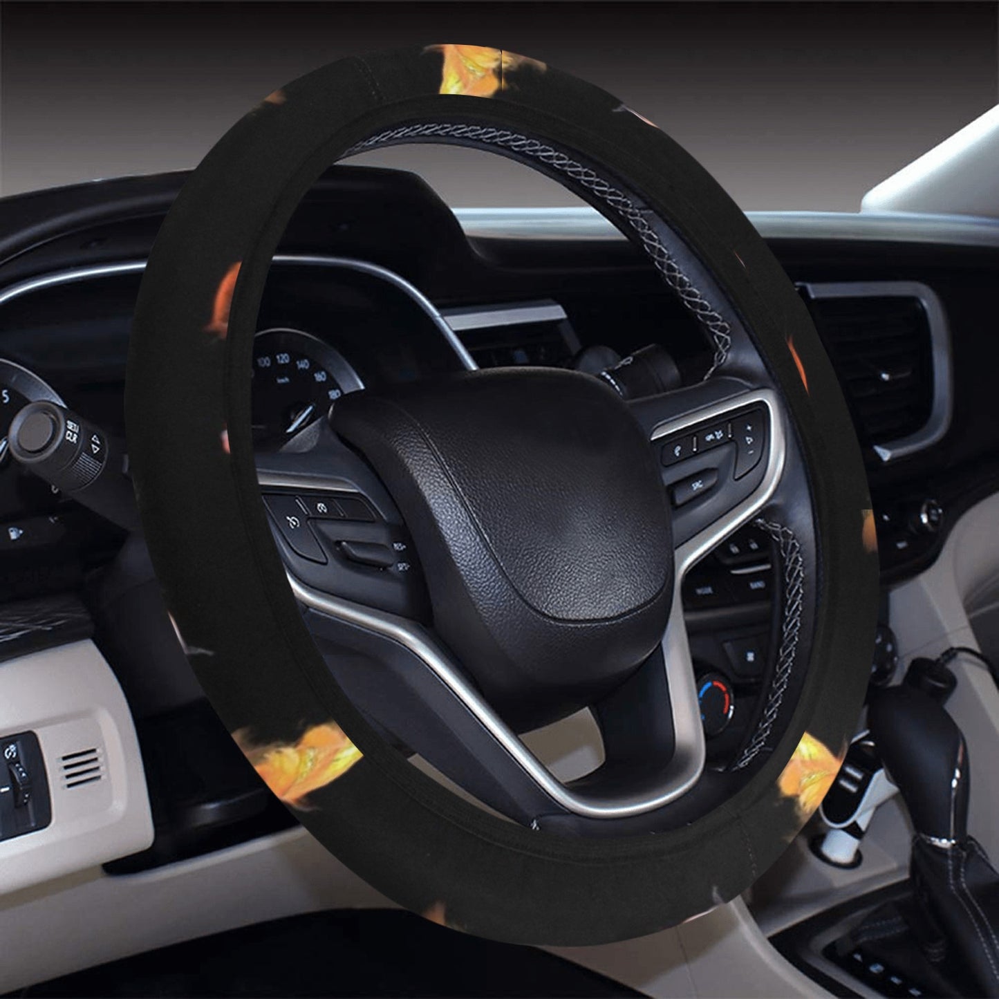 Goldfish Print Design LKS402 Steering Wheel Cover with Elastic Edge
