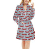 Sausage Print Design LKS301 Women's Fleece Robe