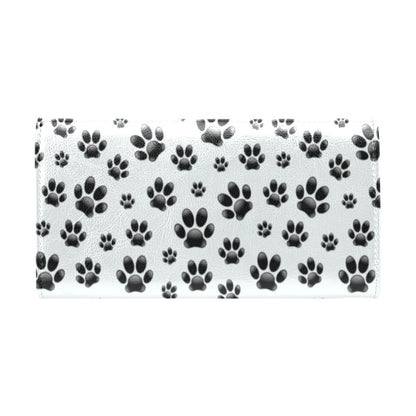 Paw Themed Print Women's Trifold Wallet