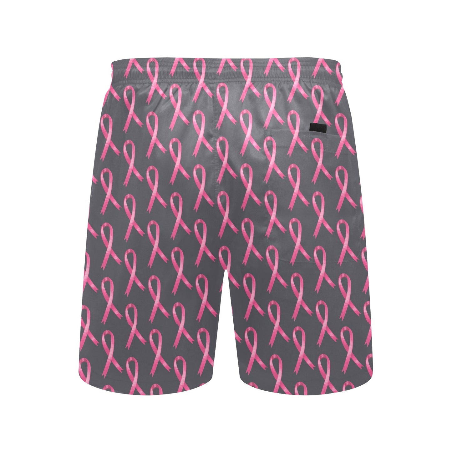 Breast Cancer Awareness Pattern Men's Swim Trunks Beach Shorts